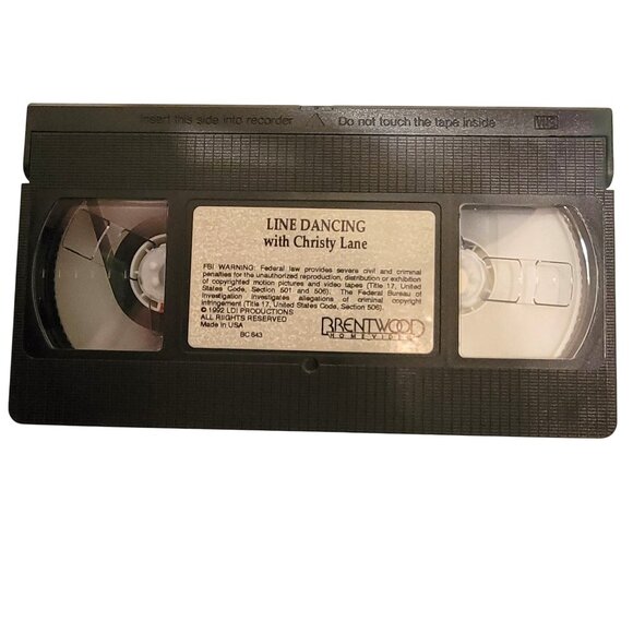 Vintage 90s How to Line Dancing VHS Movie Tape Exercise Dance Instruction Countr - Picture 6 of 9